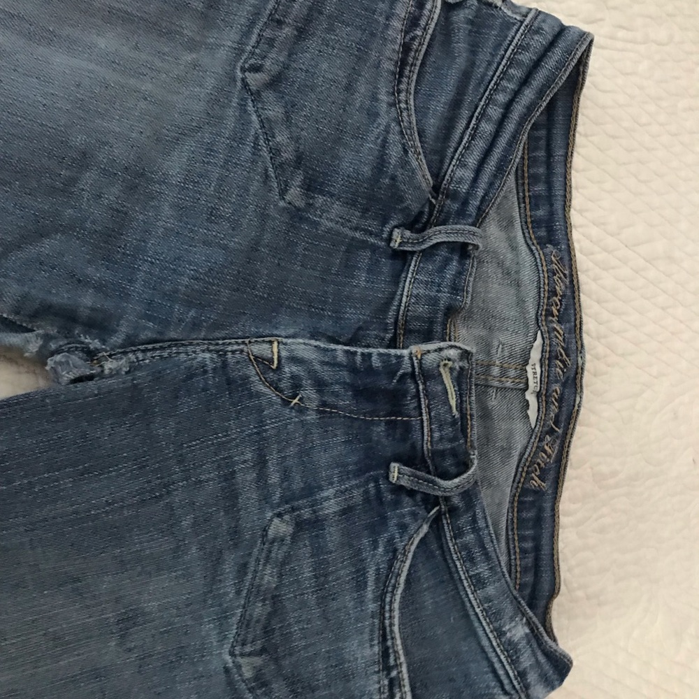 Abercrombie and Fitch jeans.